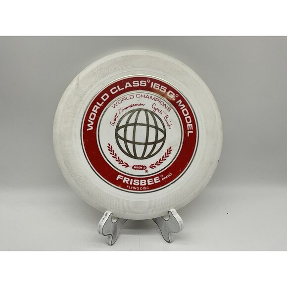 Wham-o Frisbee World Class 165G 81 E Mold Scott Zimmerman Cindi Birch Vintage - Picture 12 of 13